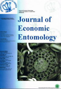 Journal of Economic Entomology, vol 105, No 5, October 2012