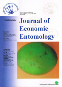 Journal of economic Entomology, vil 105, No 6, December 2012