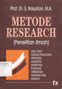 Metode Research(Penelitian Ilmiah)