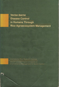 Vector-borne Disease Control in Humas Through Rice Agroecosystem Management