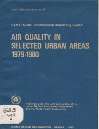 Air Quality In Selected Urban Areas 1979-1980