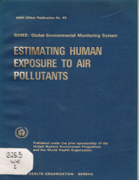 Estimating Human Exposure to air Pollutants