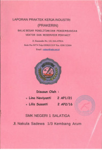 Laporan Praktek Kerja Industri (Prakerin) B2P2VRP Salatiga