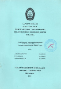 Penelitian Kecil Fluktuasi Pinjal yang Di Pelihara di Laboratorium  Reservoir B2P2VRP Salatiga