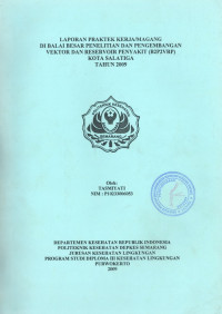 Laporan Praktek Kerja/Magang Di B2P2VRP Salatiga