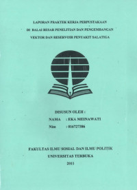 laporan kerja perpustakaan di B2P2VRP Salatiga