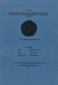 Laporan Praktik Kerja Lapangan di Balai Besar Penelitian dan Pengembangan Vektor Dan Reservoir Penyakit (B2P2VRP) Salatiga
