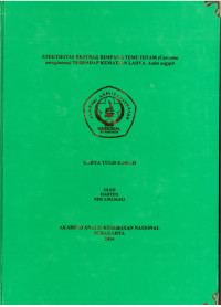 EFEKTIFITAS EKSTRAK RIMPANG TEMU HITAM (Curcuma aeruginosae) TERHADAP KEMATIAN LARVA Aedes aegypti