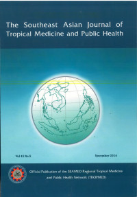 The Southeast Asian Journal of Tropical Medicine and Public Health Vol 45 No.5 November 2014