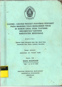 Cacing-caing Parasit Penyebab Penyakit pada Manusia yang Bersumber Tikus di Dusun Cikal Desa Tuntang Kecamatan Tuntang Kabupaten Semarang