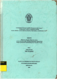 Skripsi: Uji Efektivitas Cacing Romanomermisiyengari Terhadap Larva Anopheles Aconitus Pada Media yang Mengandung Pestisida Confidor 5 Wp