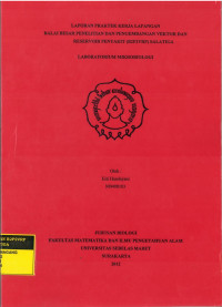 Laporan Praktek Kerja Lapangan Balai Besar Peneltian dan Pengembangan Vektor dan Reservoir Penyakit (B2P2VRP) Salatiga