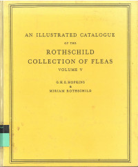 An Illustrated Catalogue of the Rothschild Collection of Fleas Volume V