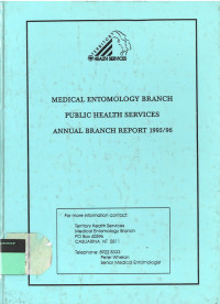 Medical Entomology Branch Public Health Services Territory Health Services