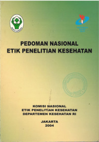 Pedoman Nasional Etik Penelitian Kesehatan