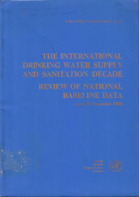 The International Drinking Water Supply and Sanitation Decade