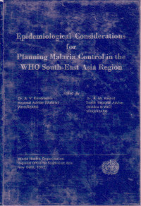 Epidemiological Considerations for Planning Malaria Control in the WHO South-East Asia Region