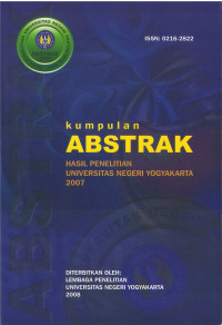 Kumpulan Abstrak: Hasil Penelitian Universitas Negeri Yogyakarta 2007