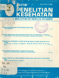 Bulletin Penelitian Kesehatan = Bulletin Of Health Studies Vol. 13 No.2 1985