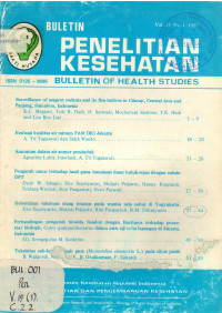 Bulletin Penelitian Kesehatan = Bulletin of Health Studies Vol. 15 No.1 1987