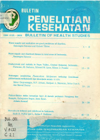 Bulletin Penelitian Kesehatan = Bulletin of Health Studies Vol. 15 No.2 1987