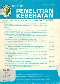 Bulletin Penelitian Kesehatan = Bulletin of Health Studies Vol. 16 No.1 1988