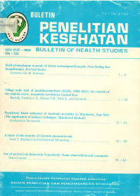 Bulletin Penelitian Kesehatan = Bulletin of Health Studies Vol. 17 No.4 1989