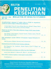 Bulletin Penelitian Kesehatan = Bulletin of Health Studies Vol. 18 No.2 1990