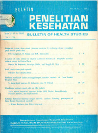 Bulletin Penelitian Kesehatan = Bulletin of Health Studies Vol. 19 No.1 1991