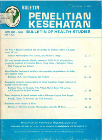 Bulletin Penelitian Kesehatan = Bulletin of Health Studies Vol. 20 No.3 1992