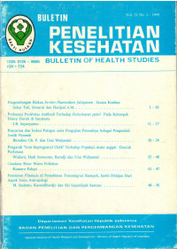 Bulletin Penelitian Kesehatan = Bulletin of Health Studies Vol. 22 No.1 1994