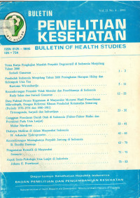 Bulletin Penelitian Kesehatan = Bulletin of Health Studies Vol. 21 No.4 1993