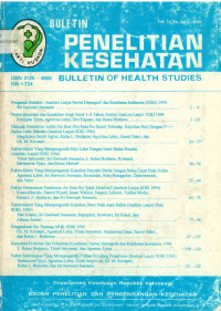 Bulletin Penelitian Kesehatan = Bulletin of Health Studies Vol. 24 No.2&3 1996