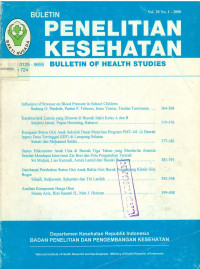 Bulletin Penelitian Kesehatan = Bulletin of Health Studies Vol.28 No.1 - 2000