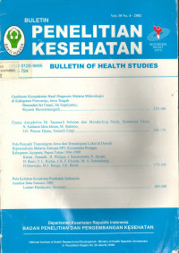 Bulletin Penelitian Kesehatan = Bulletin of Health Studies Vol.30 No.4 - 2002