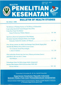 Bulletin Penelitian Kesehatan = Bulletin of Health Studies Vol.34 No.3 - 2006