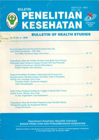 Buletin Penelitian Kesehatan : Vol. 31 No. 2 - 2003