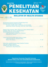 Buletin Penelitian Kesehatan : Vol. 32 No.2 - 2004