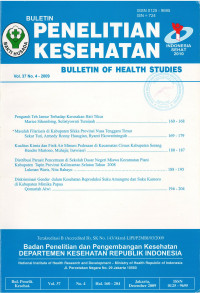 Buletin Penelitian Kesehatan : Vol. 37 No.4 2009