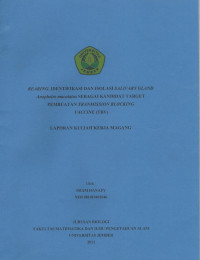 Reading, Identifikasi Dan Isolasi Salivary Gland Anhopheles Maculatus Sebagai Kandidat Target Pembuatan Tranmission Blocking vaccine ( TBV )