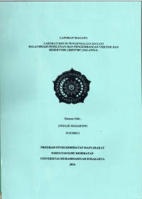 LABOLATORIUM PENGENDALIAN HAYATI BALAI BESAR PENELITIAN DAN PENGEMBANGAN VEKTOR DAN RESERVOIR (B2P2VRP) SALATIGA