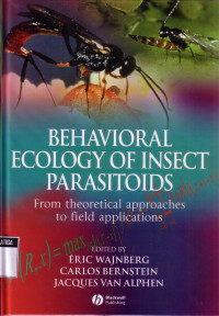 Behavioral Ecology of Insect Parasitoids