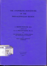 The Anopheline Mosquitoes Of The Indo-Australian Region