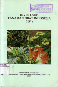 Inventaris Tanaman Obat Indonesia (iv) vol.4