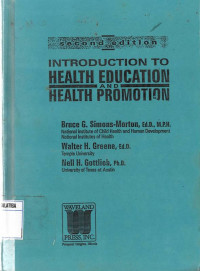 Inroduction To Health Education And Health Promotion