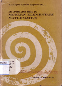 Introduction to Modern Elementary Mathematics