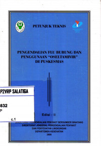 Petunjuk Teknis : Pengendalian Flu Burung dan Penggunanaan 