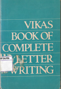 Vikas Book of Complete Letter Writing