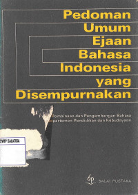 Pedoman Umum Ejaan Bahasa Indonesia yang Disempurnakan