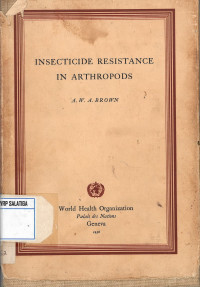 Insecticide Resistance in Arthropods